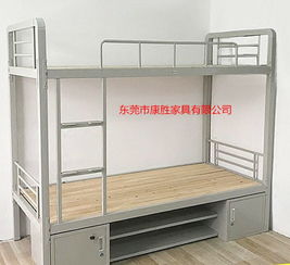 供應學生宿舍上下鐵床 學生宿舍雙層床帶床下柜 價格實惠合理