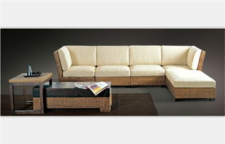 湖北藤實(shí)木家具廠價(jià)直銷白色時(shí)尚客廳布藝沙發(fā)8005 佛山市南海綠欣軒工藝廠 天然藤編家具生