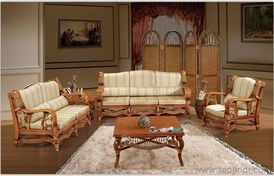 佛山藤實(shí)木家具廠價(jià)直銷(xiāo)歐式竹藤客廳沙發(fā)床9025價(jià)格 廠家 圖片